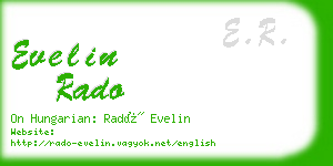 evelin rado business card